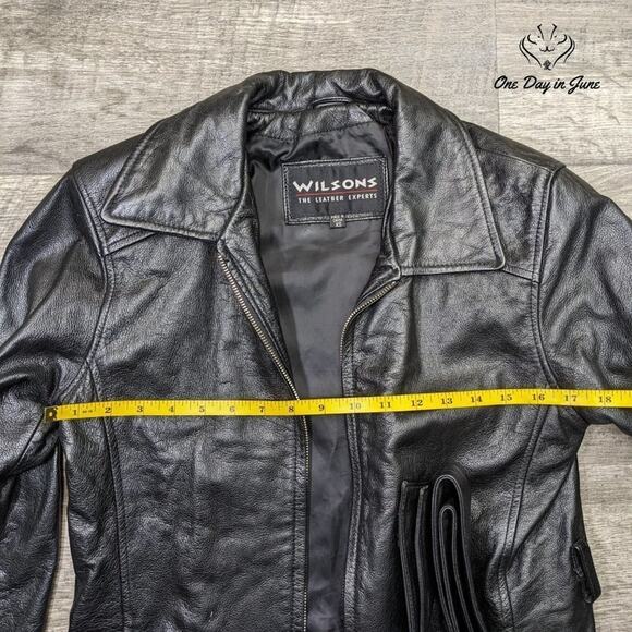 Wilsons Vintage Biker Jacket Size XS - Picture 3 of 5